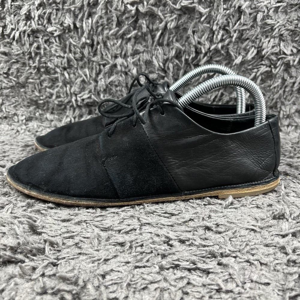 Vince Irene Women's 8.5 Black Suede And Leather‎ Shoes Made In Italy
